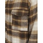 Ανδρικό Πουκάμισο Φανέλα OVERSHIRT JACK & JONES 12260658 Μπέζ Καφέ - Image 5