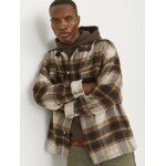 Ανδρικό Πουκάμισο Φανέλα OVERSHIRT JACK & JONES 12260658 Μπέζ Καφέ - Image 6