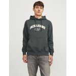 Ανδρική Φούτερ Μπλούζα JACK & JONES 12262919 Μαύρο Πράσινο - Image 4