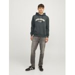 Ανδρική Φούτερ Μπλούζα JACK & JONES 12262919 Μαύρο Πράσινο - Image 5