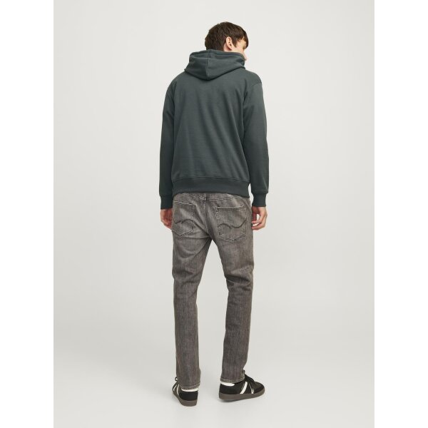 JORBRONX ARCH BIG SWEAT HOOD LN Ανδρική Φούτερ Μπλούζα JACK & JONES 12262919 Μαύρο Πράσινο - Image 6