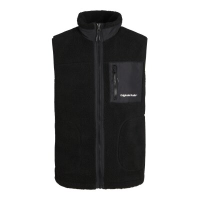 Ανδρικό FLEECE Γιλέκο JACK & JONES 12260453 Μαύρο