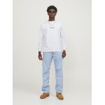 Ανδρική Μπλούζα JACK & JONES 12251775 Λευκό - Image 4