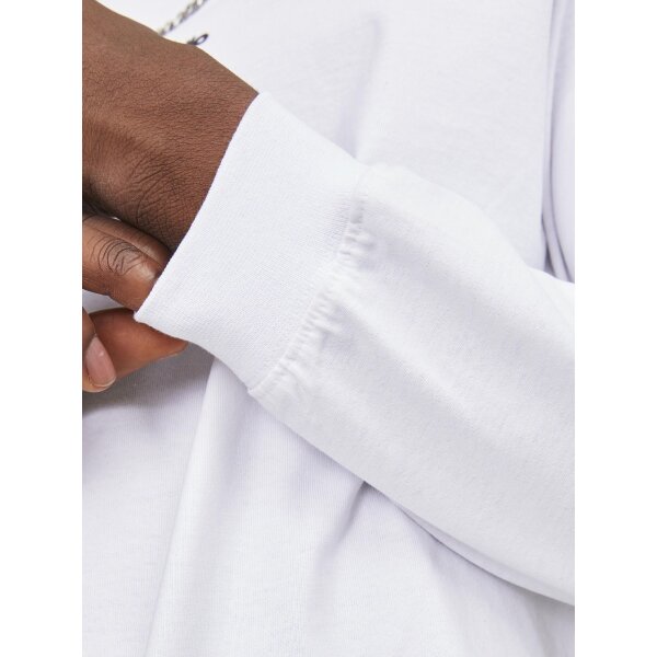 Ανδρική Μπλούζα JACK & JONES 12251775 Λευκό - Image 5