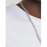 Ανδρική Μπλούζα JACK & JONES 12251775 Λευκό - Image 6