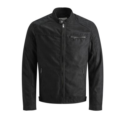 Ανδρικό Δερμάτινο JACK & JONES 12147218 Μαύρο