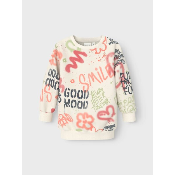 NAME-IT_Autumnwinter_4560795_13233043_3 ΠΑΙΔΙΚΗ ΜΠΛΟΥΖΑ NMFNOELLE RLX SWEAT TUNIC BOX BRU NAME IT  ΕΚΡΟΥ 13233043 - Image 3