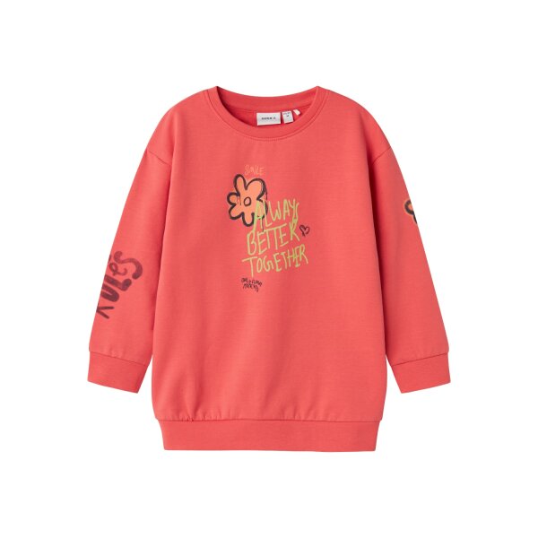 NAME-IT_Autumnwinter_4560796_13233043 ΠΑΙΔΙΚΗ ΜΠΛΟΥΖΑ NMFNOELLE RLX SWEAT TUNIC BOX BRU NAME IT  ΚΟΡΑΛΙ 13233043 - Image 2