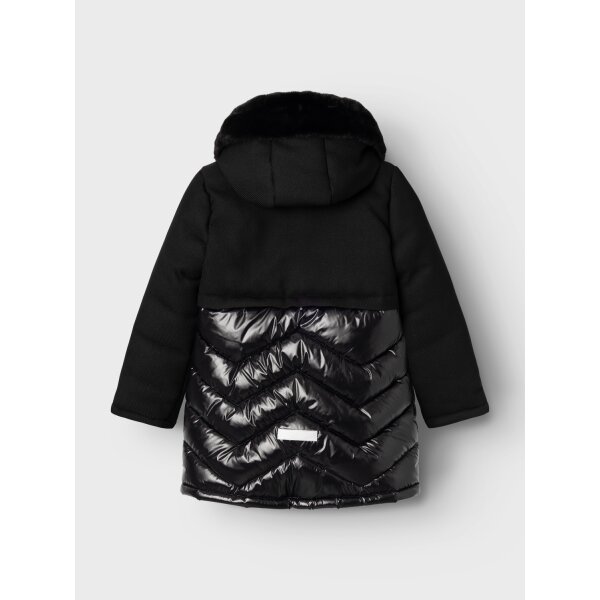 NAME-IT_Autumnwinter_4574489_13233961_3 ΠΑΙΔΙΚΟ ΜΠΟΥΦΑΝ ΓΙΑ ΚΟΡΙΤΣΙ ΜΑΥΡΟ NKFMAROL JACKET LONG NAME IT 13233961 - Image 3