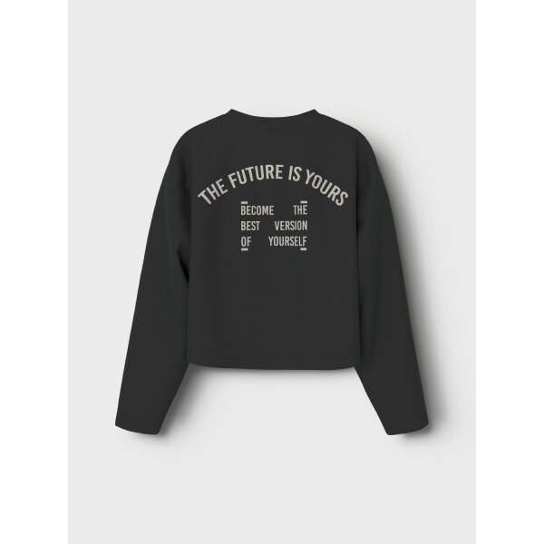 NAME-IT_Autumnwinter_4627205_13233209_2 ΠΑΙΔΙΚΗ ΜΠΛΟΥΖΑ NKFNOHI LS CROPPED TOP MΑΥΡΟ NAME IT 13233209 - Image 2