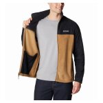 Ανδρική Ζακέτα FLEECE COLUMBIA STEENS MOUNTAIN WM3220 Mαύρο Μπεζ - Image 5