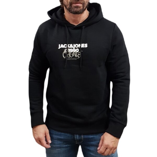 Ανδρική Φούτερ Μπλούζα JACK & JONES 12266946 Μαύρο - Image 1