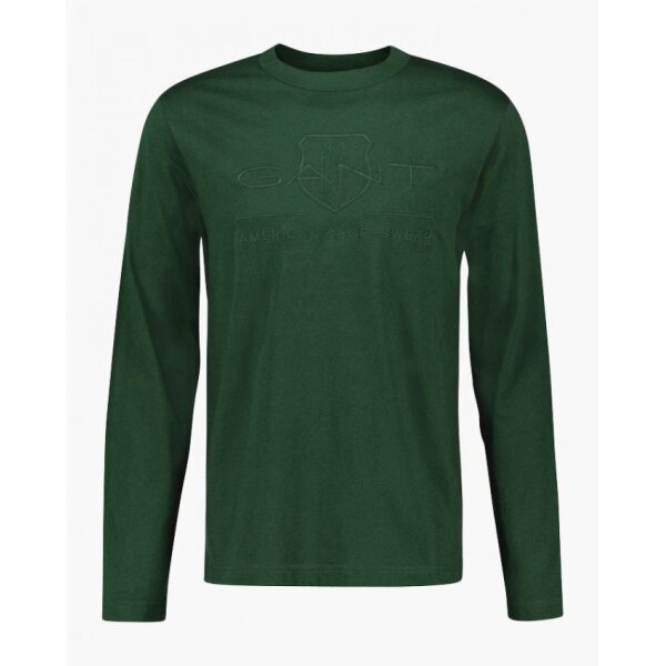 118-D1.Tonal~29-04-32_2-750x850h Ανδρική Μπλούζα GANT REG TONAL SHIELD 2004041 Πράσινο - Image 1