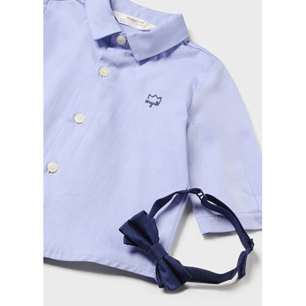 Πουκάμισο με παπιγιόν γαλάζιο Mayoral 14-02180-016 - Image 3