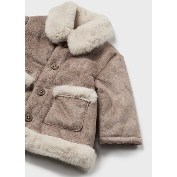 Παλτό σουέντ διπλής όψης καφέ Mayoral 14-02456-032 - Image 4