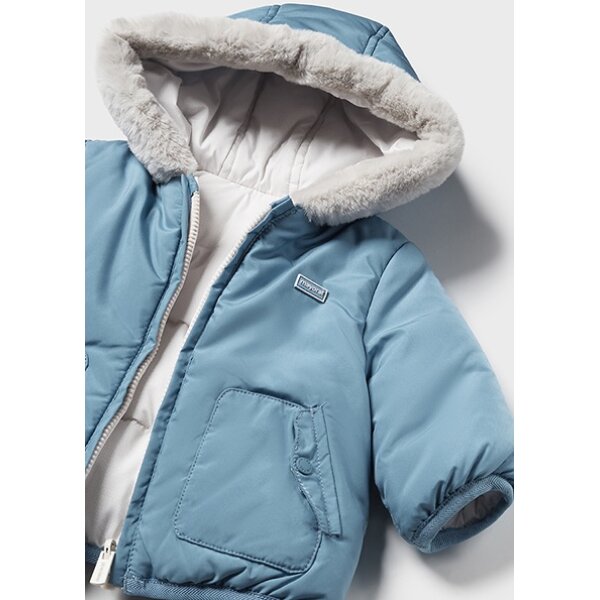 Μπουφάν διπλής όψης γαλάζιο Mayoral 14-02457-061 - Image 4