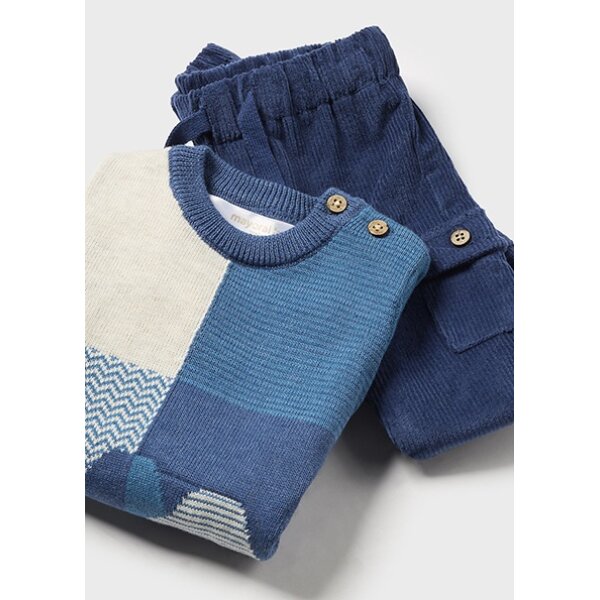 14-02529-014-M-5 Σετ Παντελόνι Πουλόβερ Mayoral Μπλέ 14-02529-014 - Image 2