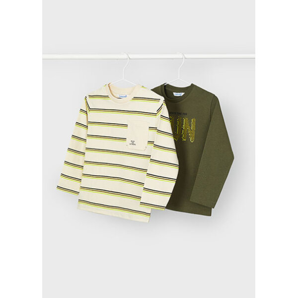 ΠΑΙΔΙΚΟ ΣΕΤ ΔΥΟ ΜΠΛΟΥΖΕΣ ΠΡΑΣΙΝΟ ΑΓΟΡΙ MAYORAL 14-04053-083 - Image 1