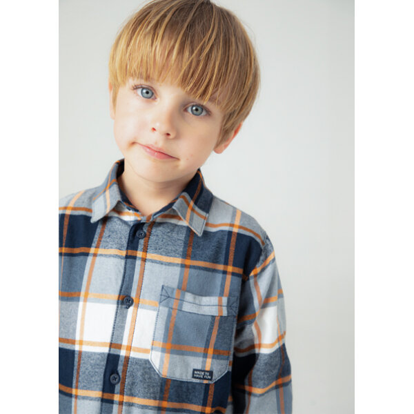 ΠΑΙΔΙΚΟ ΠΟΥΚΑΜΙΣΟ ΚΑΡΟ ΜΠΛΕ ΑΓΟΡΙ MAYORAL 14-04107-081 - Image 2