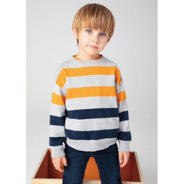 ΠΑΙΔΙΚΟ ΠΟΥΛΟΒΕΡ ΓΚΡΙ ΜΕ ΡΙΓΑ  ΑΓΟΡΙ MAYORAL 14-04338-011 - Image 1