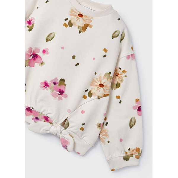 14-04481-010-M-5 ΠΑΙΔΙΚO ΠΟΥΛΟΒΕΡ ΜΠΕΖ FLORAL  ΚΟΡΙΤΣΙ MAYORAL 14-04481-010 - Image 4