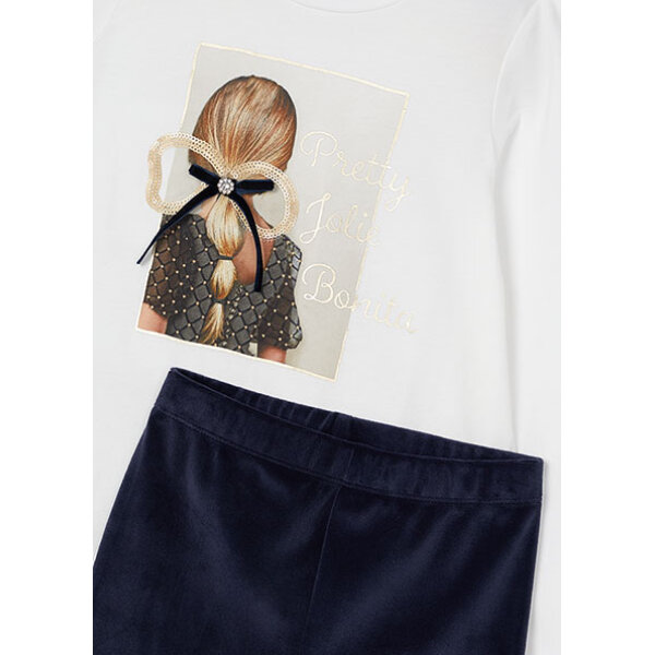 14-04705-045-M-5 ΠΑΙΔΙΚΟ ΣΕΤ ΚΟΛΑΝ ΒΕΛΟΥΤΕ ΜΠΛΕ ΚΟΡΙΤΣΙ MAYORAL 14-04705-045 - Image 3