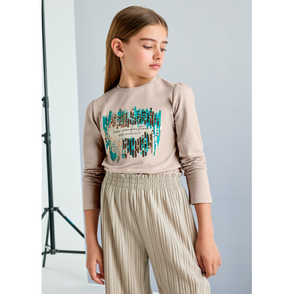 14-07003-067-M-2 ΠΑΙΔΙΚΗ ΜΠΛΟΥΖΑ ΜΕ ΠΟΥΛΙΕΣ ΕΚΡΟΥ ΚΟΡΙΤΣΙ MAYORAL 14-07003-067 - Image 1