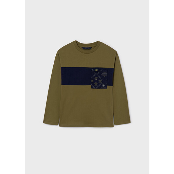 14-07084-029-M-4 ΠΑΙΔΙΚΗ ΜΠΛΟΥΖΑ ΧΑΚΙ  ΑΓΟΡΙ MAYORAL 14-07084-029 - Image 3