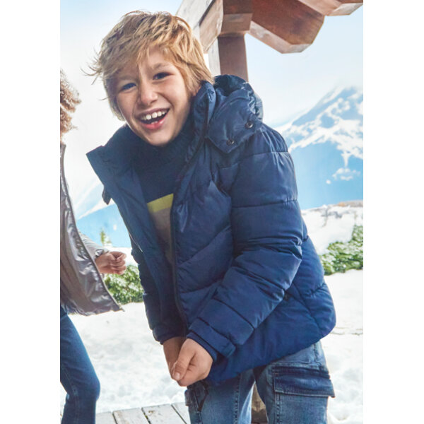 14-07457-037-M-1 ΠΑΙΔΙΚΟ ΜΠΟΥΦΑΝ ΓΥΑΛΙΣΤΕΡΟ  ΜΠΛΕ ΑΓΟΡΙ MAYORAL 14-07457-037 - Image 1