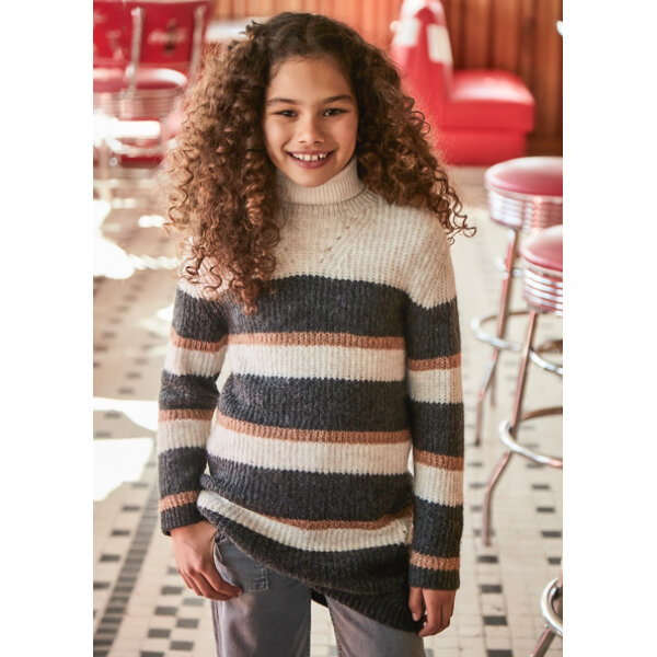 ΠΑΙΔΙΚΟ ΦΟΡΕΜΑ ΠΛΕΧΤΟ ΓΚΡΙ ΚΟΡΙΤΣΙ MAYORAL 14-07984-046 - Image 1