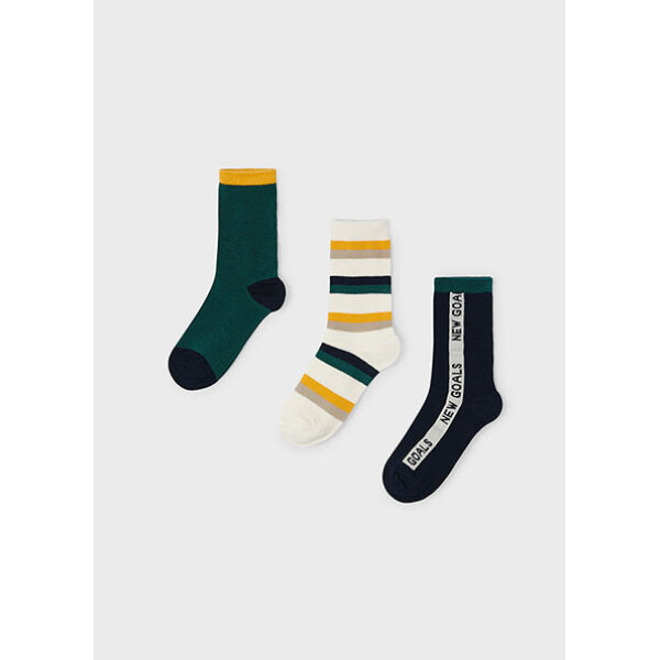 14-10803-052-M-4 ΣΕΤ ΤΡΙΑ ΚΑΛΤΣΑΚΙΑ ΠΡΑΣΙΝΟ ΑΓΟΡΙ MAYORAL 14-10803-052 - Image 1