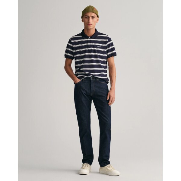 202303-1000260-960-look-fv-1 Ανδρικό Παντελόνι Τζιν GANT SLIM JEANS 1000260 Μπλε Σκούρο - Image 3