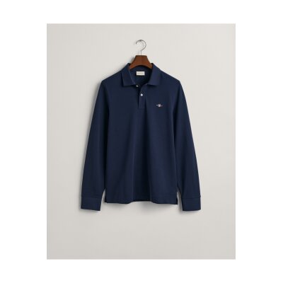 Ανδρικό POLO GANT SHIELD LS PIQUE 2230 Μπλε