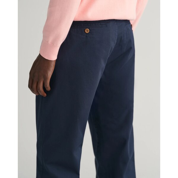 202401-1505222-410-crmodel-fv-3 Ανδρικό Παντελόνι GANT  REGULAR TWILL CHINOS 1505222 Μπλε - Image 4