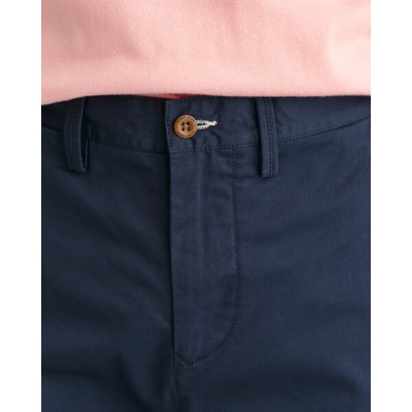 202401-1505222-410-crmodel-fv-4 Ανδρικό Παντελόνι GANT  REGULAR TWILL CHINOS 1505222 Μπλε - Image 5