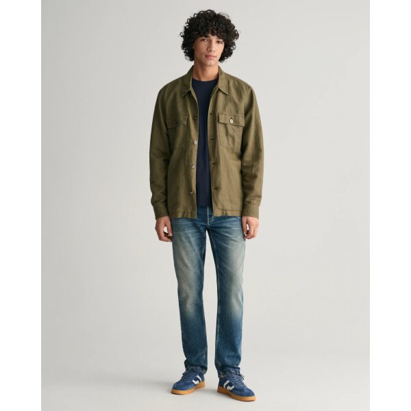 202401-2004049-433-look-fv-1 Ανδρική Μπλούζα GANT REG SHIELD LS 2004049 Μπλε - Image 3