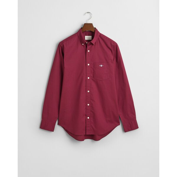 Ανδρικό Πουκάμισο GANT POPLIN SHIRT 3000100 Μπορντώ - Image 1