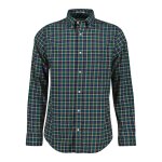 Ανδρικό Πουκάμισο GANT REG LIGHT TWILL GINGHAM 3240193 Πράσινο