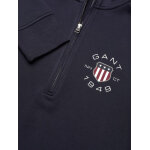 Ανδρική Φούτερ Ζακέτα GANT PRINT HALF ZIP Μπλε 2015088-433 - Image 3