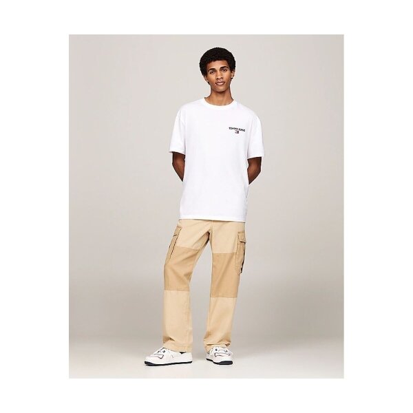 Ανδρική Μπλούζα TOMMY JEANS REG LINEAR  PRINT DM0DM19691 Λευκό - Image 1