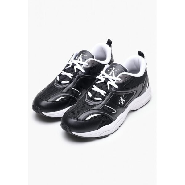 402-Retro.Tennis.Ml~11-63-32_4-750x850h Ανδρικό Παπούτσι CALVIN KLEIN RETRO TENNIS MESH YM0YM01260 Μαύρο Λευκό - Image 2