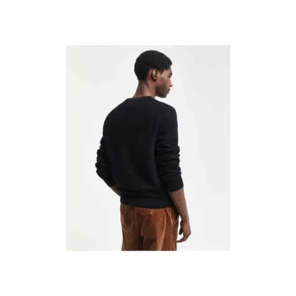 Ανδρικό Πλεκτό COTTON MICRO TEXTURED C-NECK 8030210 Μαύρο - Image 2