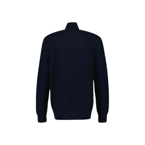 8030212-433-Navy-Blue-1-750x750 Ανδρική Ζακέτα Πλεκτή COTTON MICRO TEXTURED ZIP CARDIGAN 8030212 Μπλε - Image 2