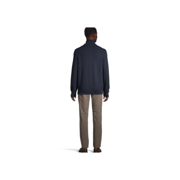 8030212-433-Navy-Blue-2-750x750 Ανδρική Ζακέτα Πλεκτή COTTON MICRO TEXTURED ZIP CARDIGAN 8030212 Μπλε - Image 3