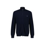 Ανδρική Ζακέτα Πλεκτή COTTON MICRO TEXTURED ZIP CARDIGAN 8030212 Μπλε