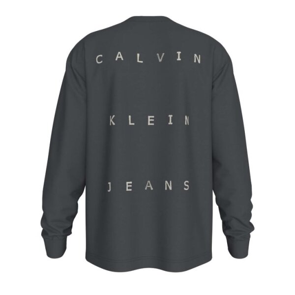 Ανδρική Μπλούζα CALVIN KLEIN STAMP BACK GRAPHIC LS J30J37317 Γκρί - Image 2