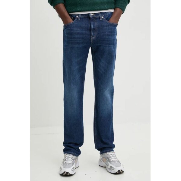 AW24-SJM0EW-59J_F1 Ανδρικό Παντελόνι Τζιν TOMMY JEANS RYAN RGLR STRGHT DM0DM20405 Μπλε Σκούρο - Image 1