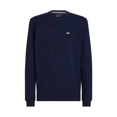 Ανδρική Μπλούζα TOMMY JEANS REG WAFFLE L/S DM0DM19216 Μπλε