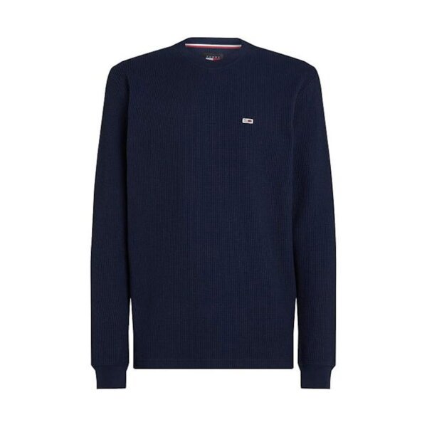 Ανδρική Μπλούζα TOMMY JEANS REG WAFFLE L/S DM0DM19216 Μπλε - Image 1