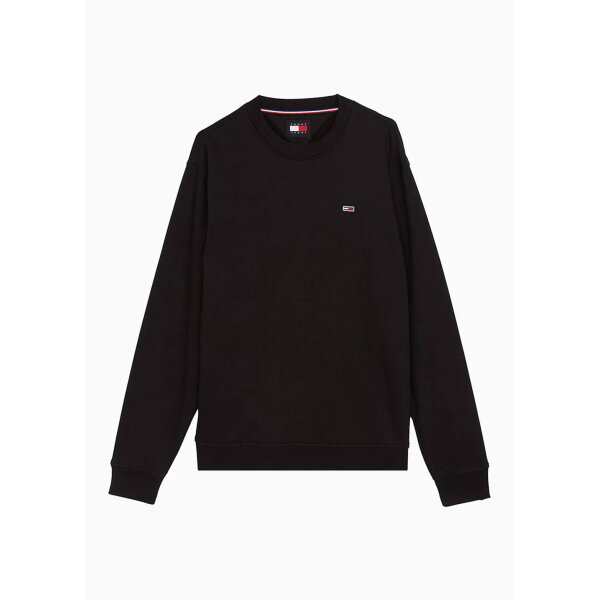 CA016077_1-axZfTzis Ανδρική Φούτερ Μπλούζα TOMMY JEANS REG S FLAG CREW DM0DM20741 Μαύρο - Image 1